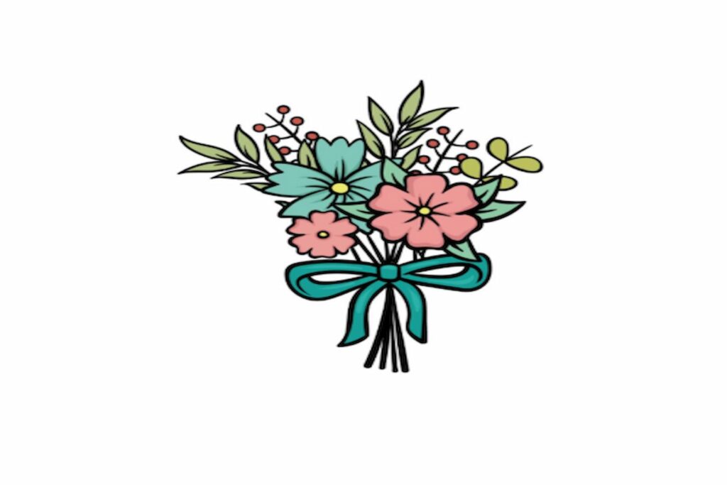 cartoon flowers